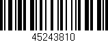 Código de barras (EAN, GTIN, SKU, ISBN): '45243810'