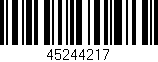 Código de barras (EAN, GTIN, SKU, ISBN): '45244217'