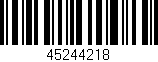 Código de barras (EAN, GTIN, SKU, ISBN): '45244218'