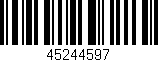 Código de barras (EAN, GTIN, SKU, ISBN): '45244597'