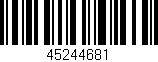 Código de barras (EAN, GTIN, SKU, ISBN): '45244681'