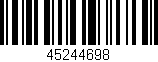 Código de barras (EAN, GTIN, SKU, ISBN): '45244698'