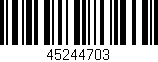 Código de barras (EAN, GTIN, SKU, ISBN): '45244703'