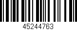 Código de barras (EAN, GTIN, SKU, ISBN): '45244763'