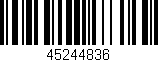 Código de barras (EAN, GTIN, SKU, ISBN): '45244836'
