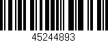 Código de barras (EAN, GTIN, SKU, ISBN): '45244893'