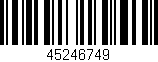 Código de barras (EAN, GTIN, SKU, ISBN): '45246749'