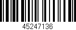 Código de barras (EAN, GTIN, SKU, ISBN): '45247136'