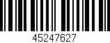 Código de barras (EAN, GTIN, SKU, ISBN): '45247627'