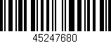 Código de barras (EAN, GTIN, SKU, ISBN): '45247680'