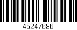 Código de barras (EAN, GTIN, SKU, ISBN): '45247686'