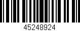 Código de barras (EAN, GTIN, SKU, ISBN): '45248924'