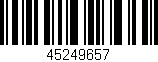 Código de barras (EAN, GTIN, SKU, ISBN): '45249657'