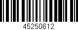 Código de barras (EAN, GTIN, SKU, ISBN): '45250612'