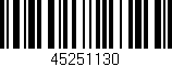 Código de barras (EAN, GTIN, SKU, ISBN): '45251130'