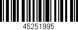 Código de barras (EAN, GTIN, SKU, ISBN): '45251995'