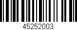 Código de barras (EAN, GTIN, SKU, ISBN): '45252003'