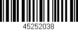 Código de barras (EAN, GTIN, SKU, ISBN): '45252038'