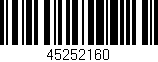 Código de barras (EAN, GTIN, SKU, ISBN): '45252160'