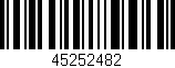 Código de barras (EAN, GTIN, SKU, ISBN): '45252482'