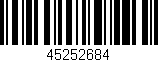 Código de barras (EAN, GTIN, SKU, ISBN): '45252684'