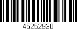 Código de barras (EAN, GTIN, SKU, ISBN): '45252930'