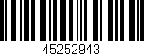 Código de barras (EAN, GTIN, SKU, ISBN): '45252943'