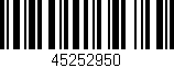 Código de barras (EAN, GTIN, SKU, ISBN): '45252950'