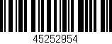 Código de barras (EAN, GTIN, SKU, ISBN): '45252954'
