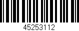 Código de barras (EAN, GTIN, SKU, ISBN): '45253112'