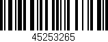 Código de barras (EAN, GTIN, SKU, ISBN): '45253265'