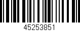 Código de barras (EAN, GTIN, SKU, ISBN): '45253851'