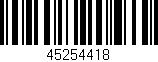 Código de barras (EAN, GTIN, SKU, ISBN): '45254418'