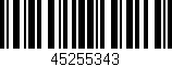 Código de barras (EAN, GTIN, SKU, ISBN): '45255343'