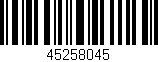 Código de barras (EAN, GTIN, SKU, ISBN): '45258045'