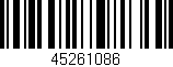 Código de barras (EAN, GTIN, SKU, ISBN): '45261086'