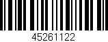 Código de barras (EAN, GTIN, SKU, ISBN): '45261122'