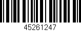 Código de barras (EAN, GTIN, SKU, ISBN): '45261247'