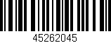 Código de barras (EAN, GTIN, SKU, ISBN): '45262045'