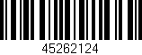 Código de barras (EAN, GTIN, SKU, ISBN): '45262124'