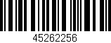 Código de barras (EAN, GTIN, SKU, ISBN): '45262256'