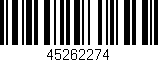 Código de barras (EAN, GTIN, SKU, ISBN): '45262274'