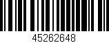 Código de barras (EAN, GTIN, SKU, ISBN): '45262648'