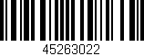 Código de barras (EAN, GTIN, SKU, ISBN): '45263022'