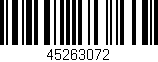 Código de barras (EAN, GTIN, SKU, ISBN): '45263072'