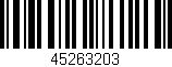 Código de barras (EAN, GTIN, SKU, ISBN): '45263203'