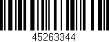Código de barras (EAN, GTIN, SKU, ISBN): '45263344'