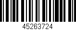 Código de barras (EAN, GTIN, SKU, ISBN): '45263724'
