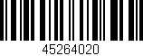 Código de barras (EAN, GTIN, SKU, ISBN): '45264020'