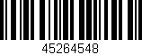 Código de barras (EAN, GTIN, SKU, ISBN): '45264548'